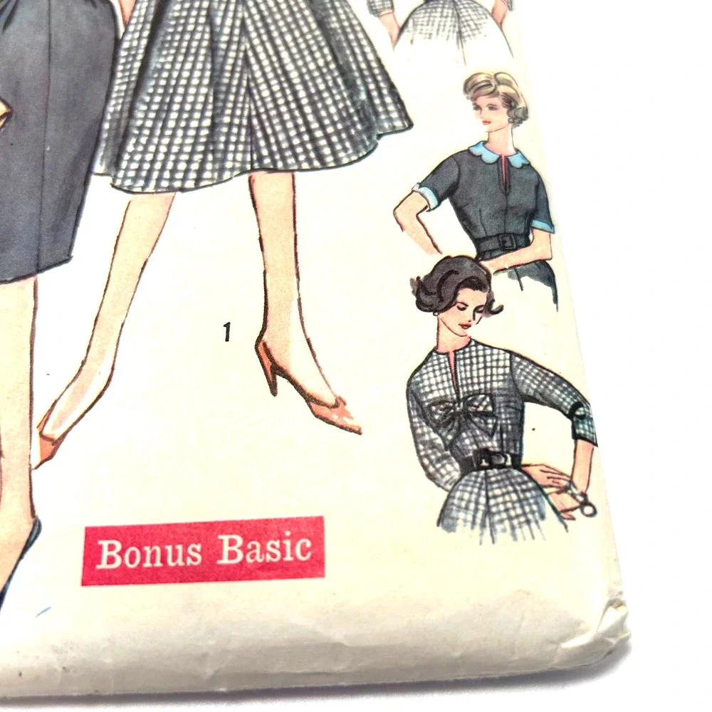 Simplicity Vintage 1950's Pattern #3118 Women's Half‎ Size Dress, Size 14.5